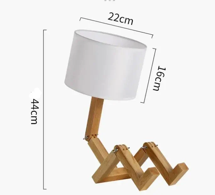 Lampe de chevet en bois